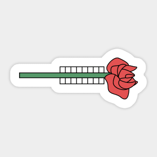 Rose in Mouth Sticker